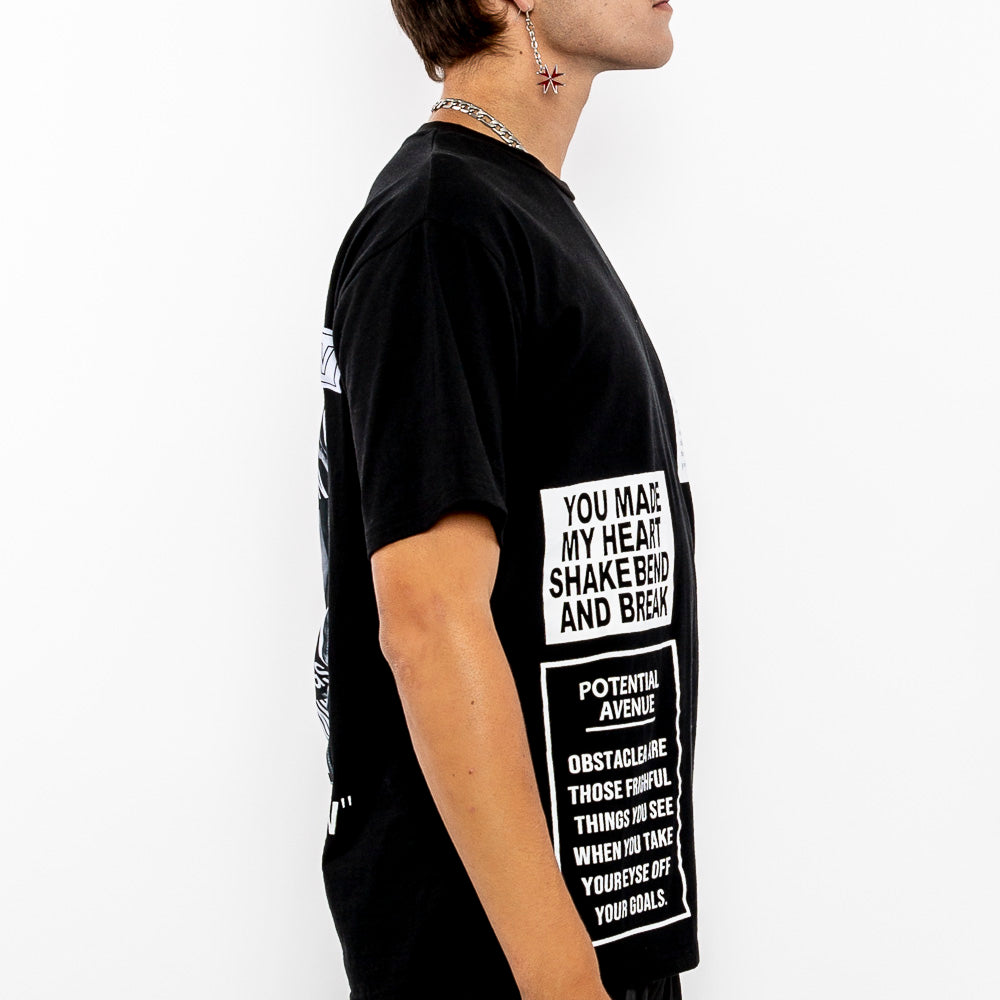 Load image into Gallery viewer, "Relentless Pursuit Tee-Men" Graphic T-Shirt-Le Fruit Défendu NYC-urban streetwear