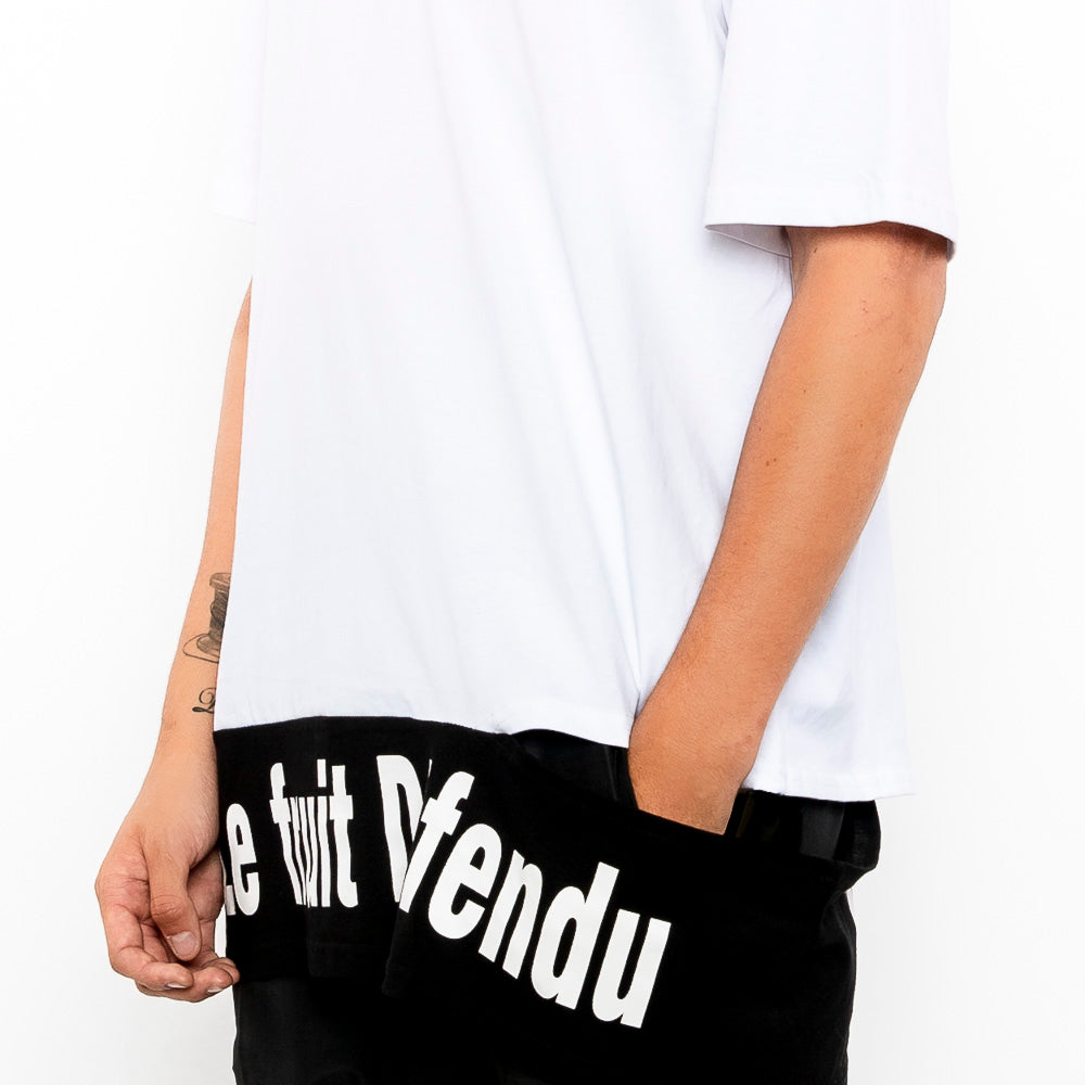 Load image into Gallery viewer, Drapeau de la Révolution Oversized Tee - White