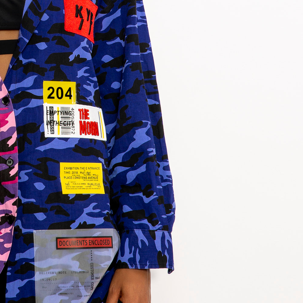Load image into Gallery viewer, "Gemini Double-sided Shirt"- Fashion Shirt For Women-Le Fruit Défendu NYC-womens streetwear