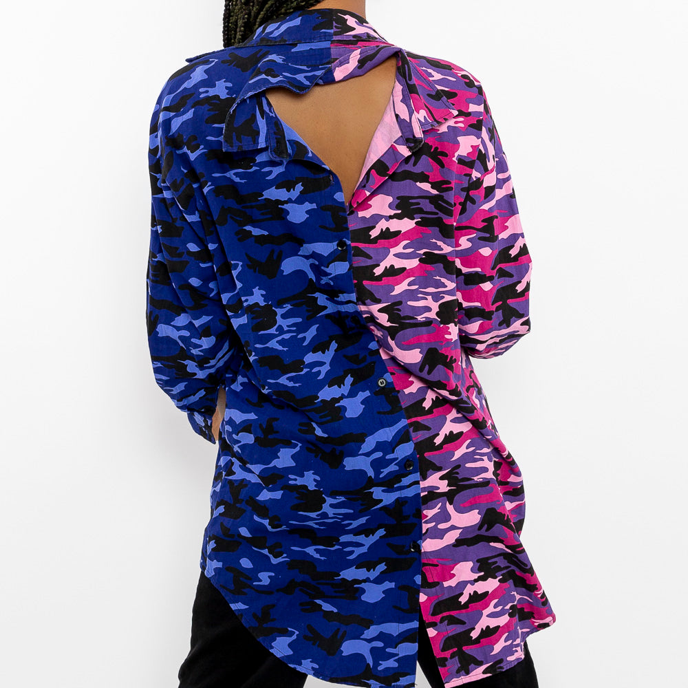 Load image into Gallery viewer, "Gemini Double-sided Shirt"- Fashion Shirt For Women-Le Fruit Défendu NYC-womens streetwear