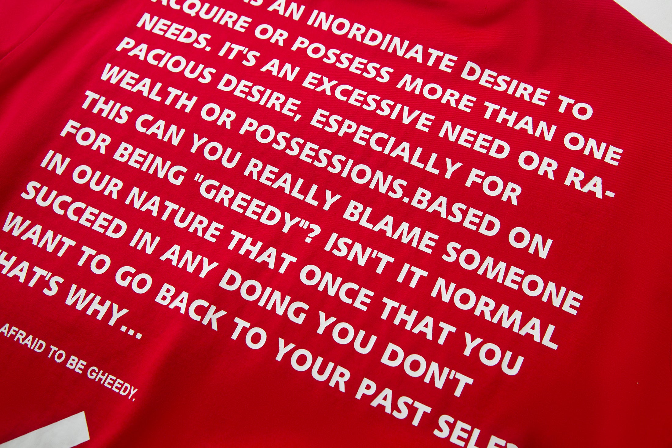 Load image into Gallery viewer, Greedy T-shirt - Red