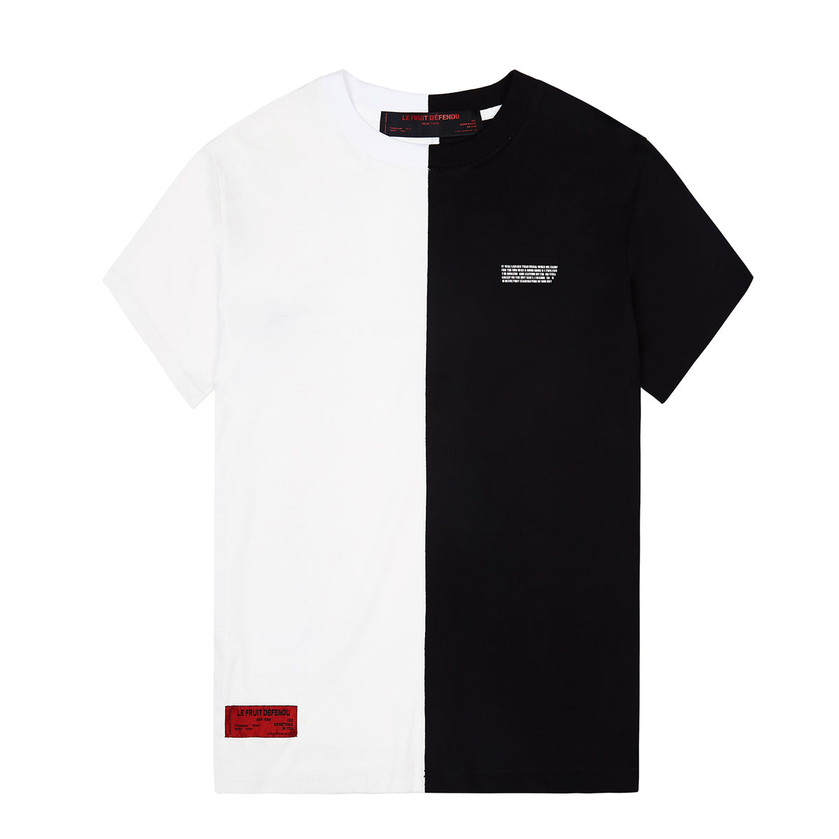 Greedy T-shirt-Black/White | Le Fruit Defendu – Le Fruit Défendu NYC