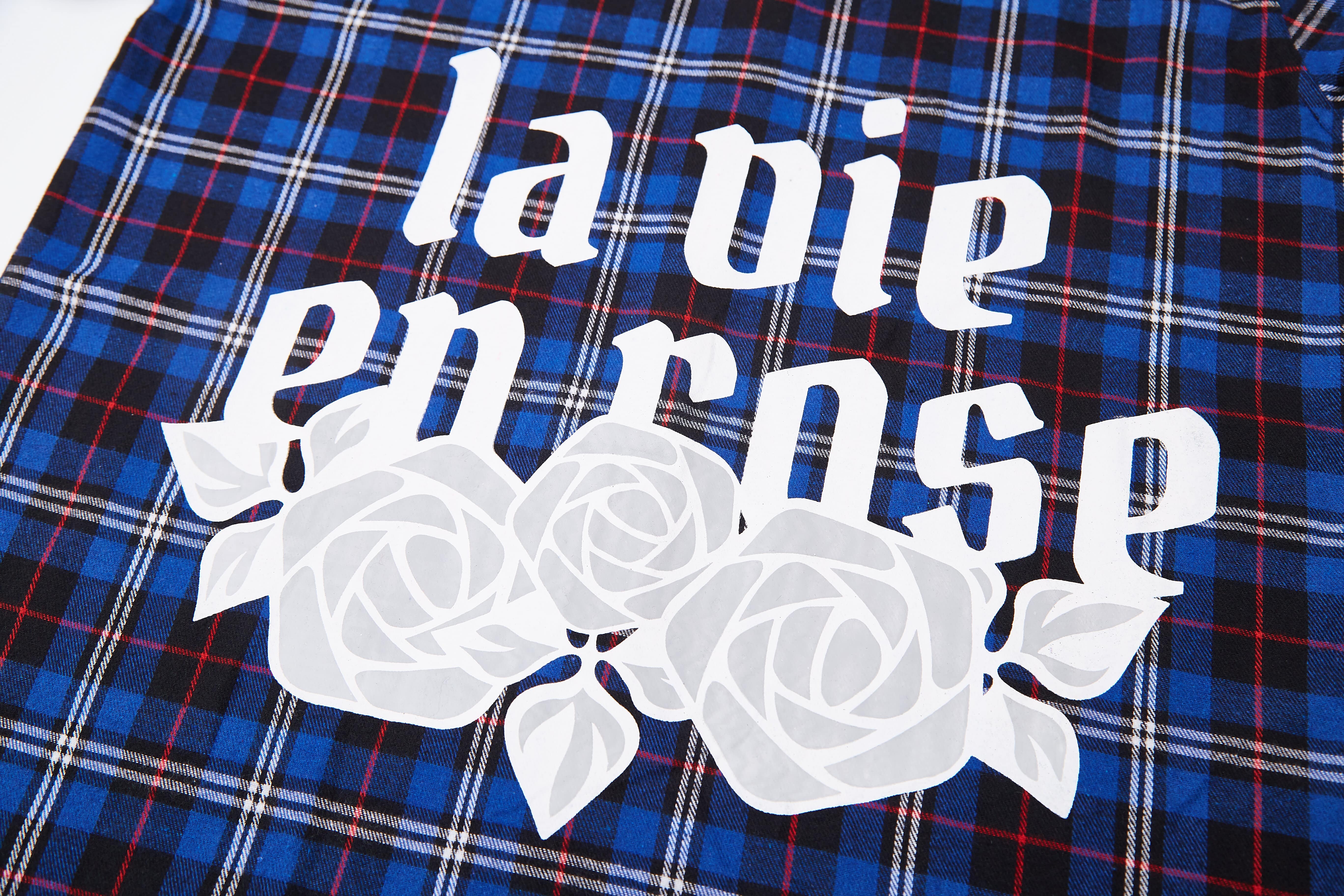 Load image into Gallery viewer, La Vie en Rose Check Shirt - Blue