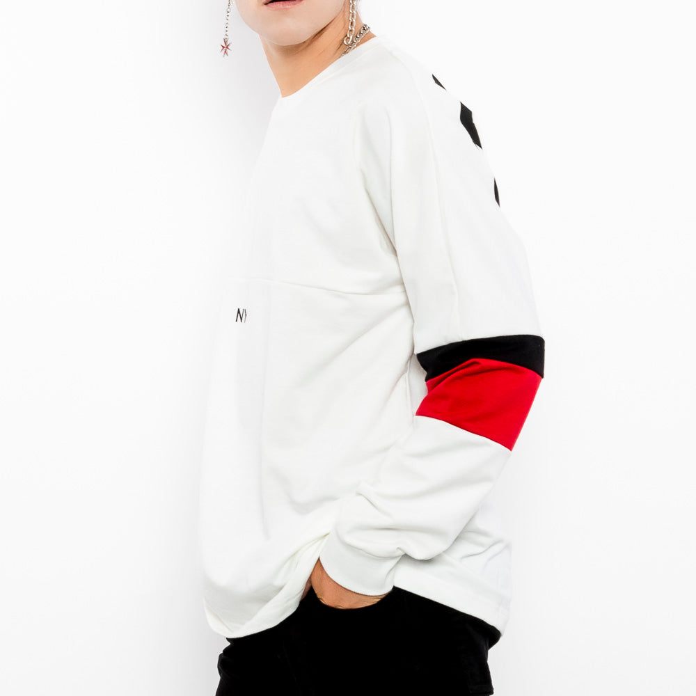 Stimulate NYC Pullover White Sweater-Men
