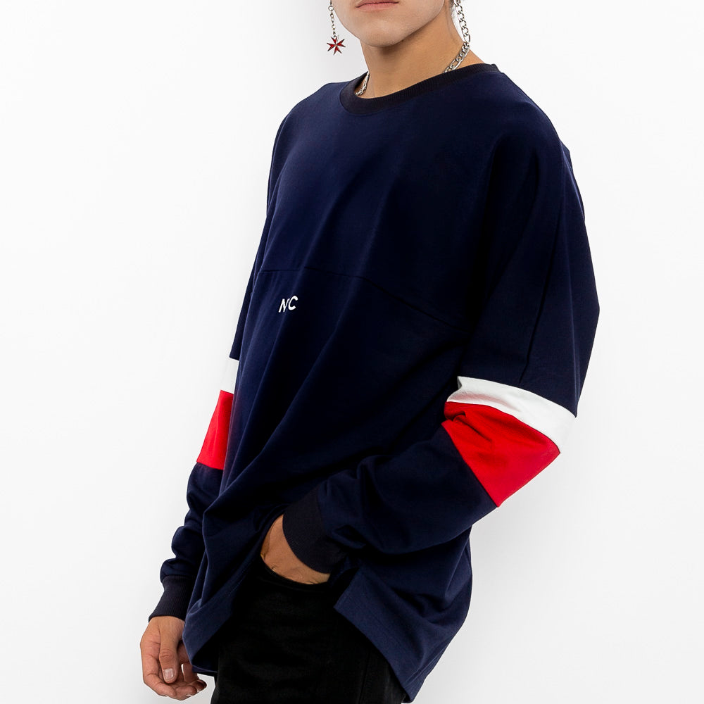"Stimulate NYC Pullover Sweater-Men" Comfort Fit Cotton Sweater-Le Fruit Défendu NYC-Urban Streetwear