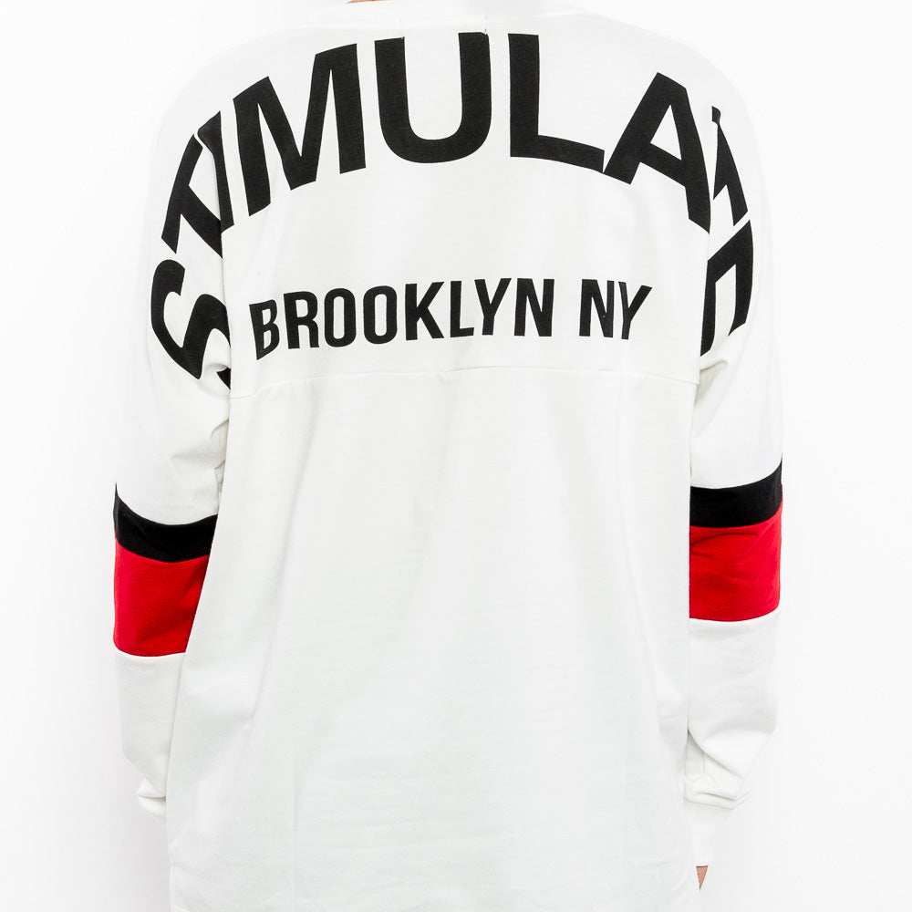 Load image into Gallery viewer, Stimulate NYC Pullover White Sweater-Men