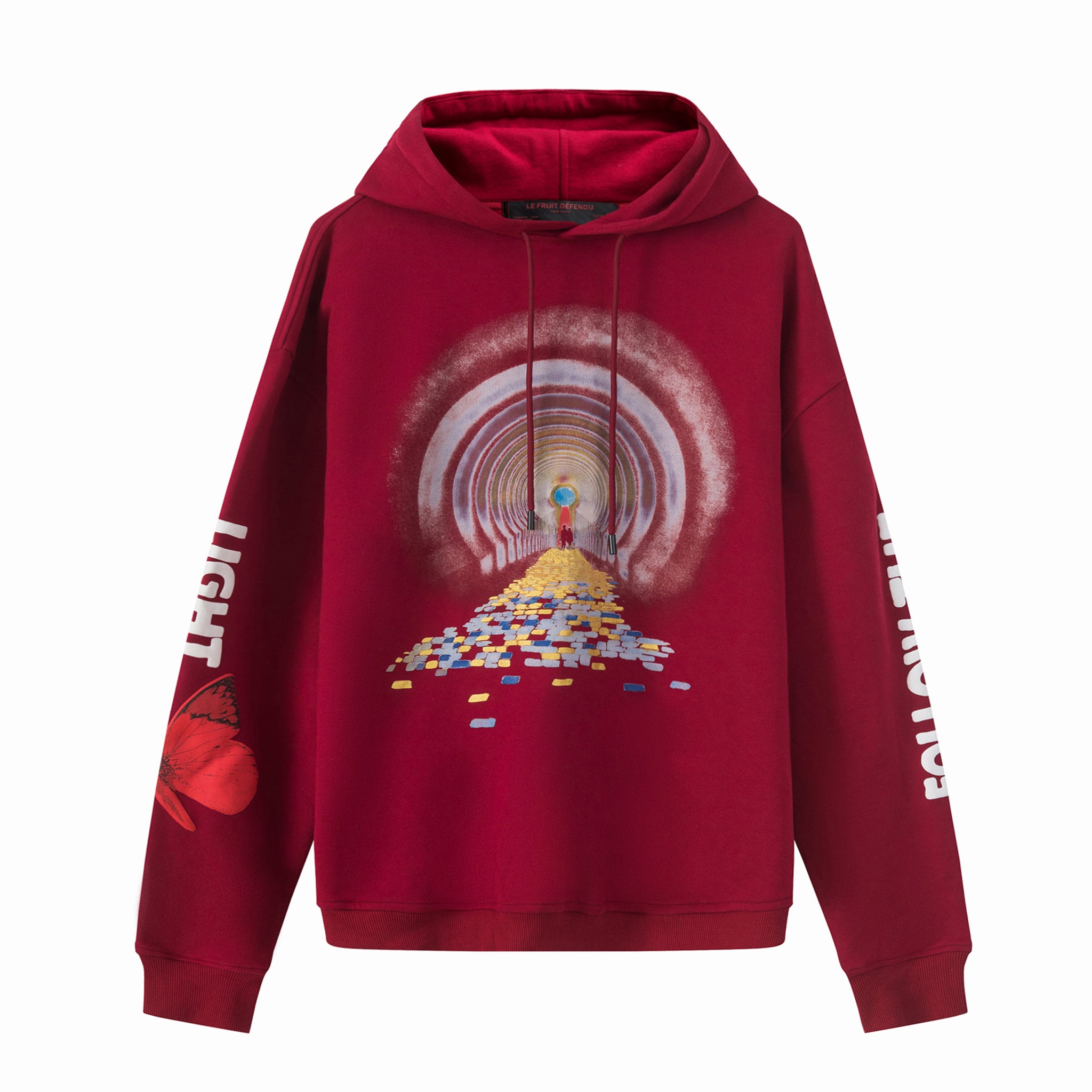 Le Fruit Defendu Brick Road Hoodie Red