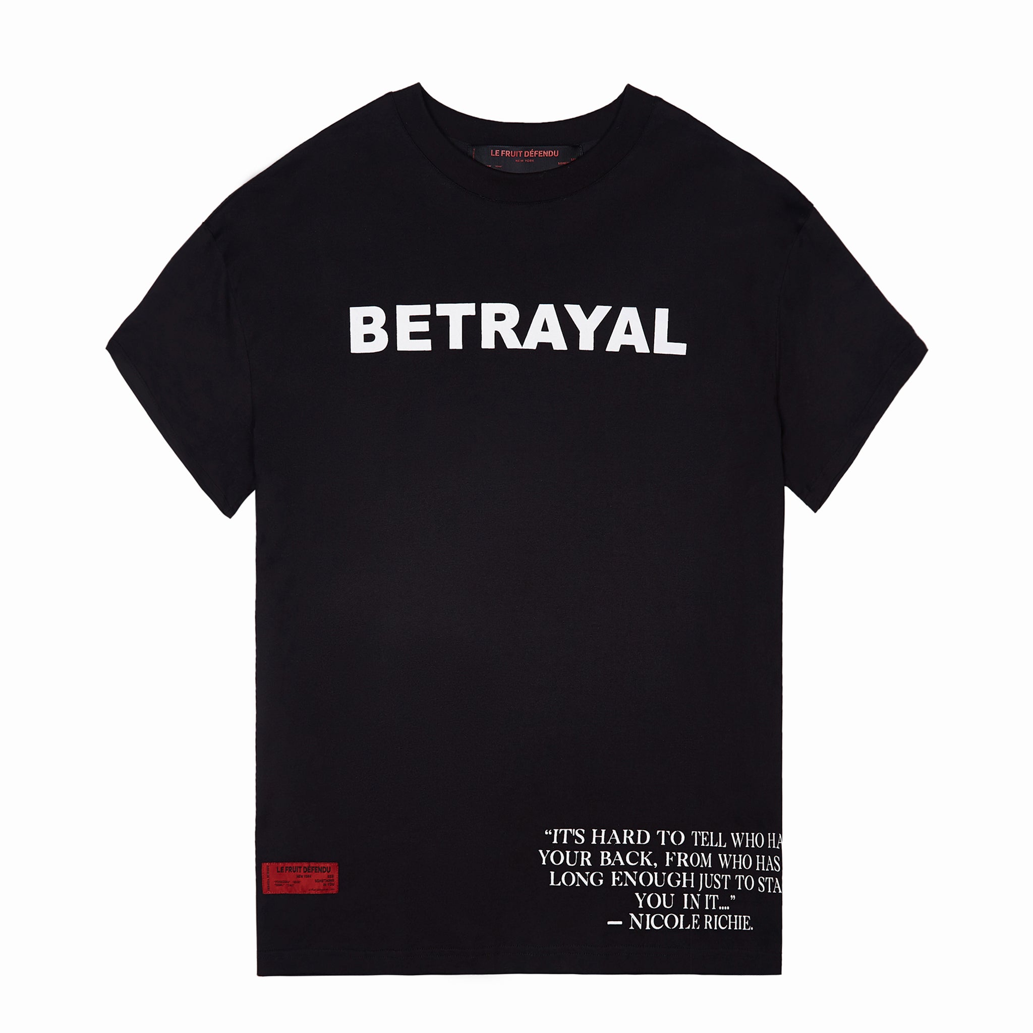 Load image into Gallery viewer, Le Fruit Defendu Betrayal T-shirt - Black