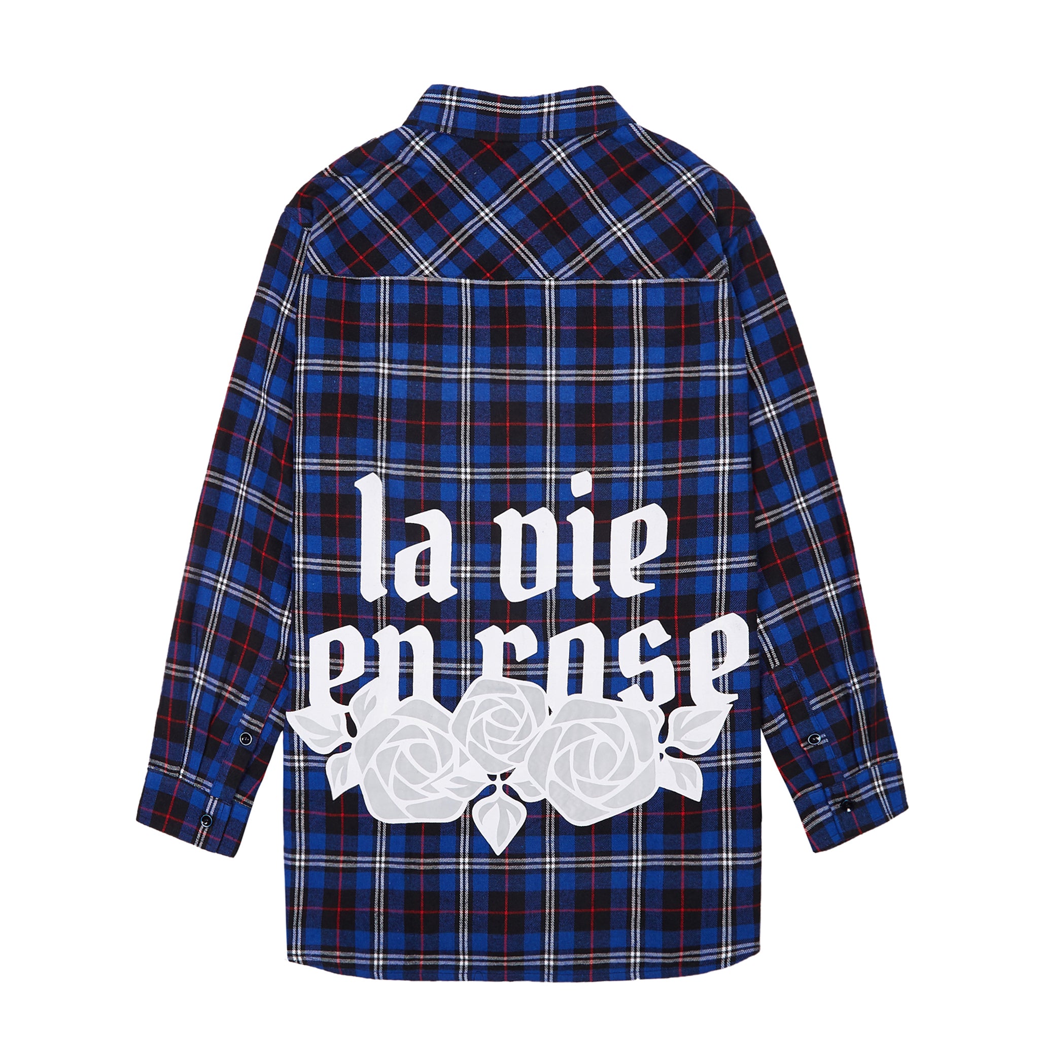 La Vie en Rose Check Shirt - Blue