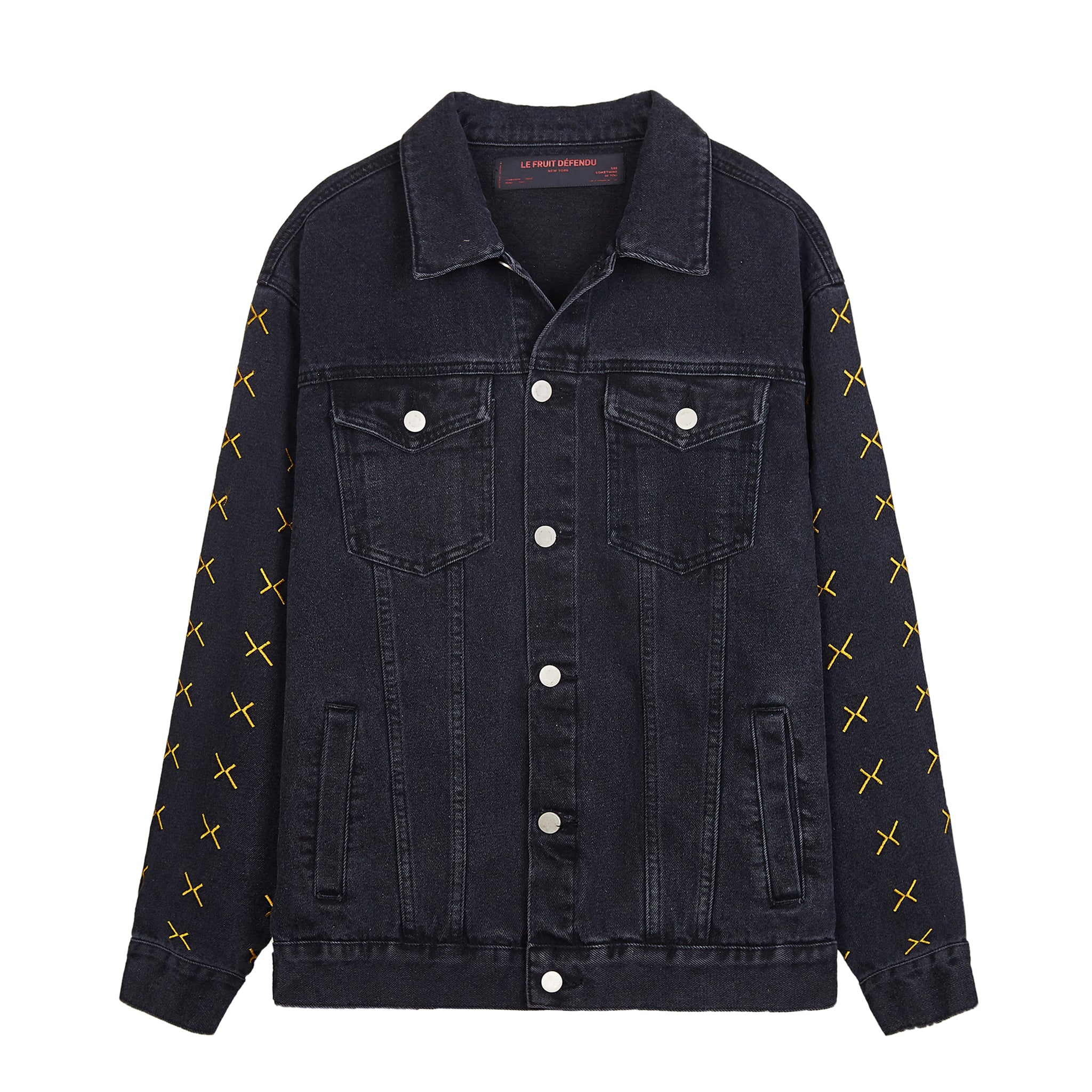LFD Cross Denim Jacket - Black