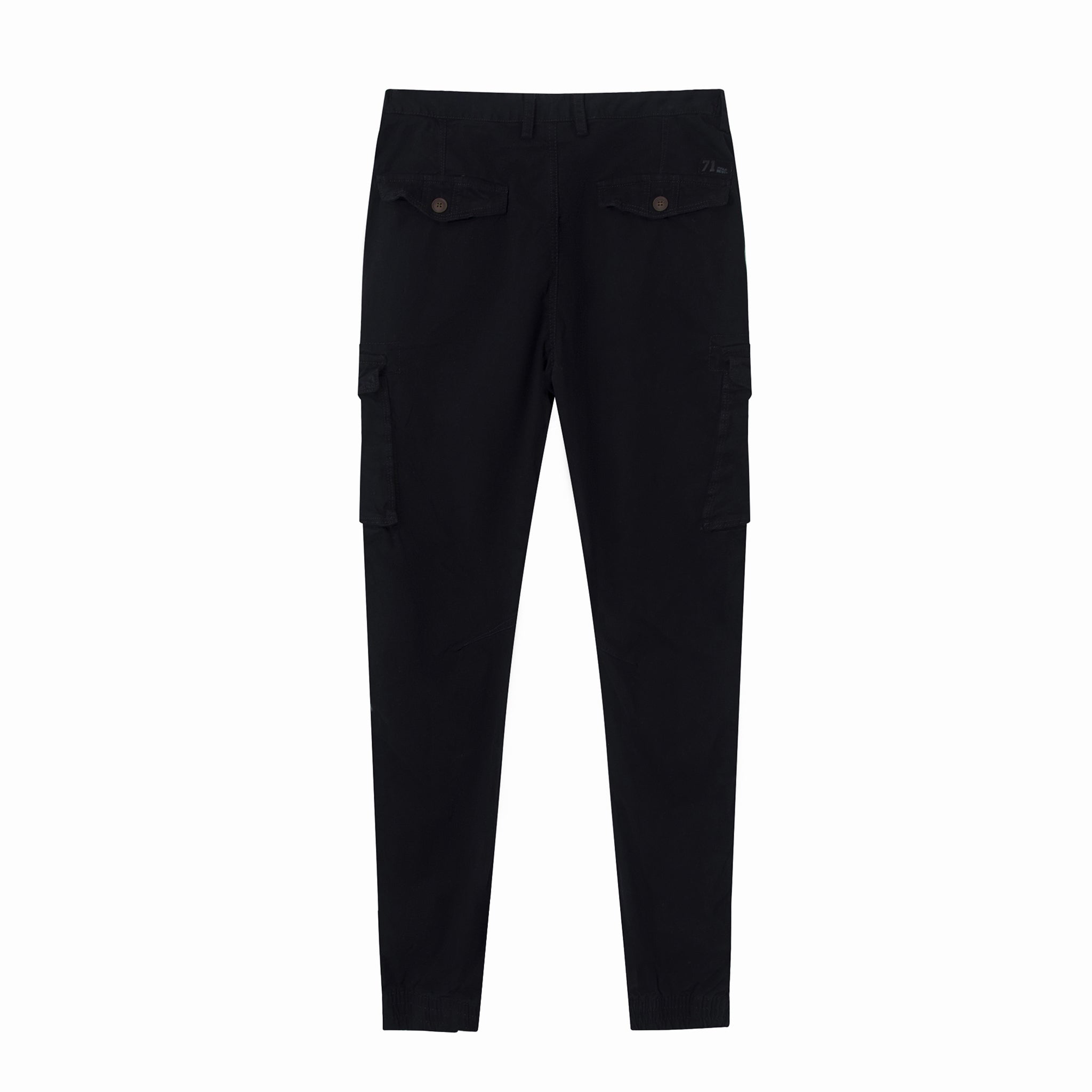 71 Vogue Best Stone Faded Charcoal Cotton slim fit cargo pants