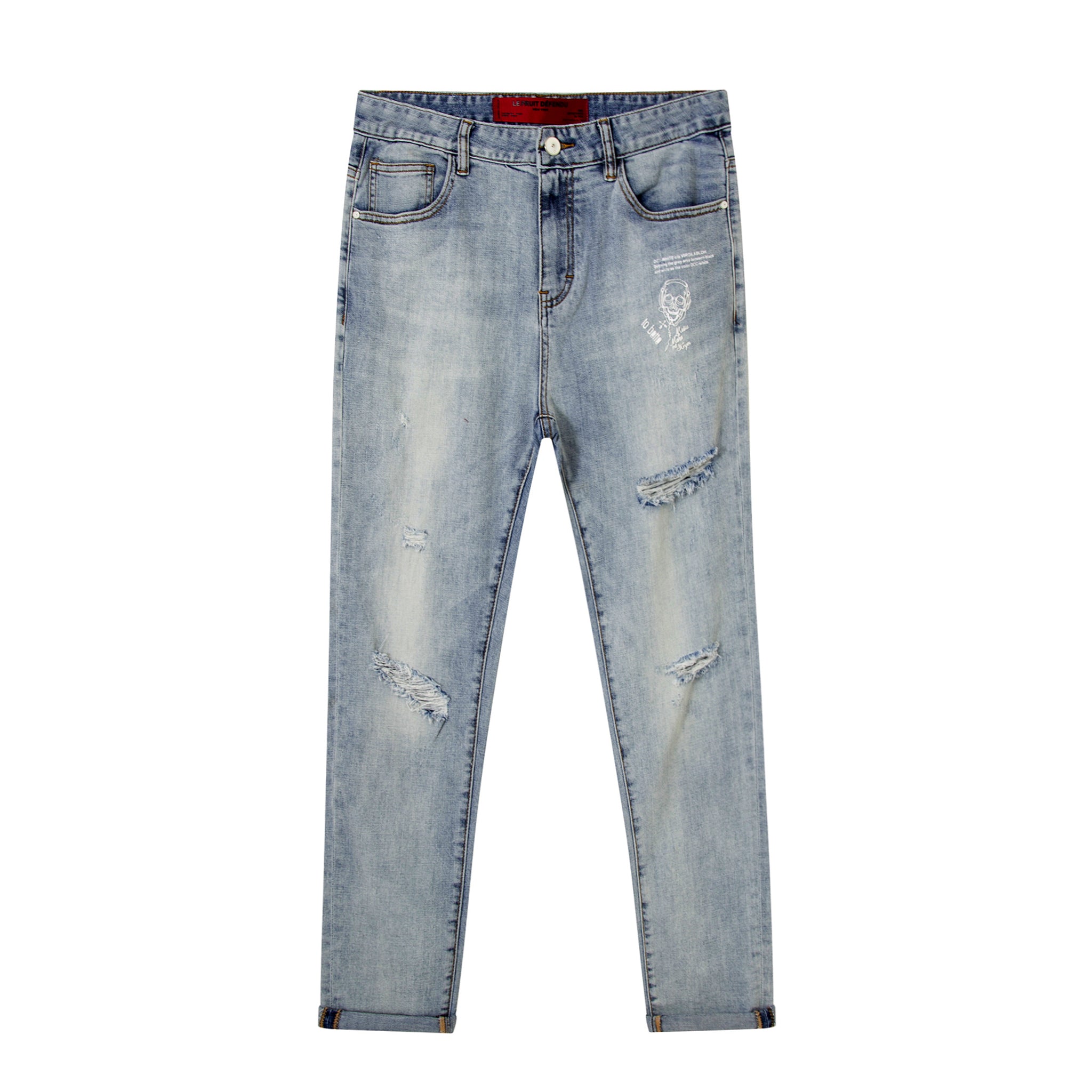 Load image into Gallery viewer, Classic Stone Wash Jeans- Faded