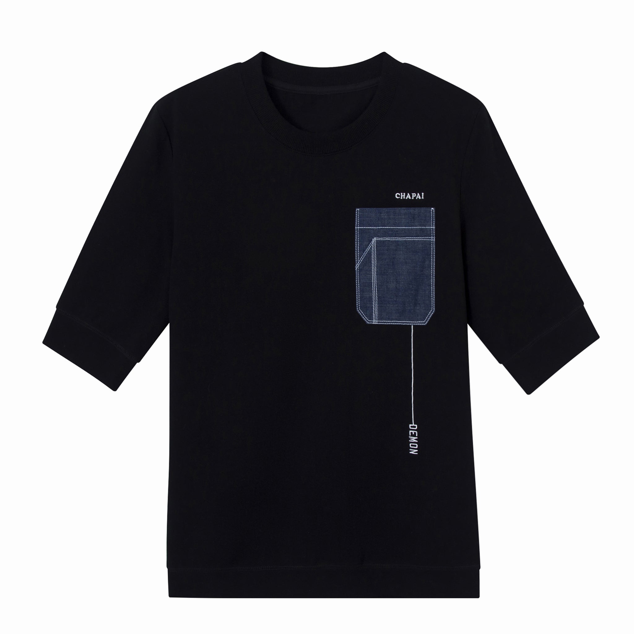 Demon/Chapai half sleeve sweatshirt