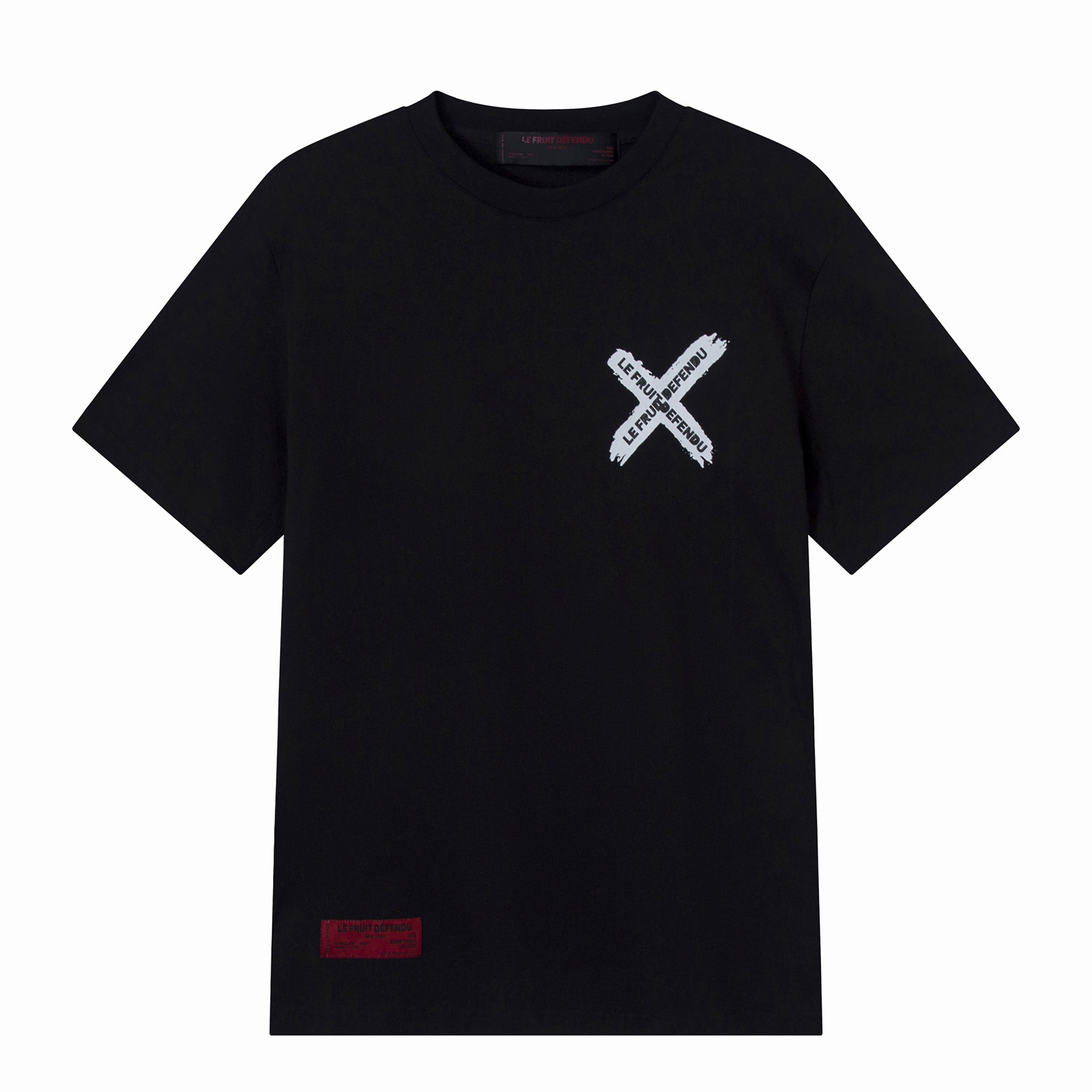 Woman in Pieces T-shirt - Black