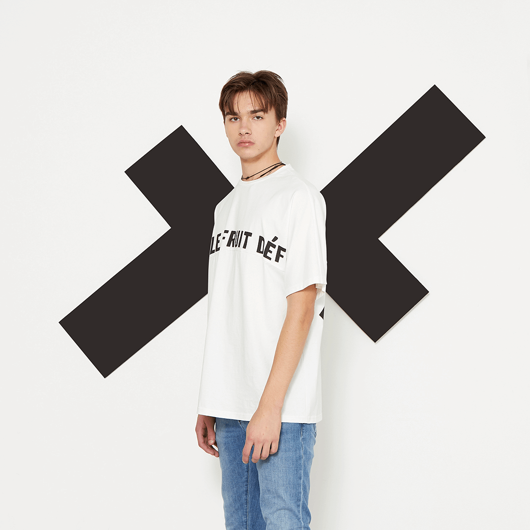 “Not So Simple” Oversized T-shirt-Men-Le Fruit Défendu NYC-mens streetwear